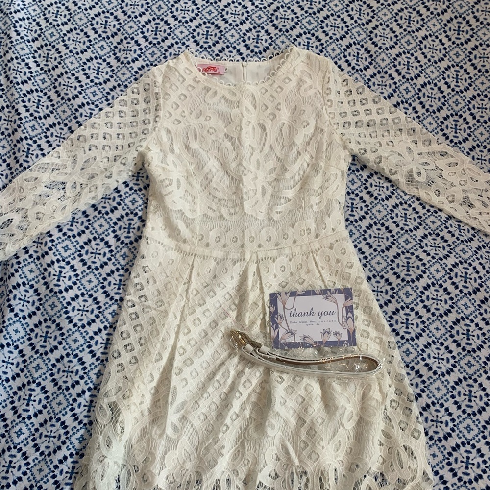 Cute White Lace Dress